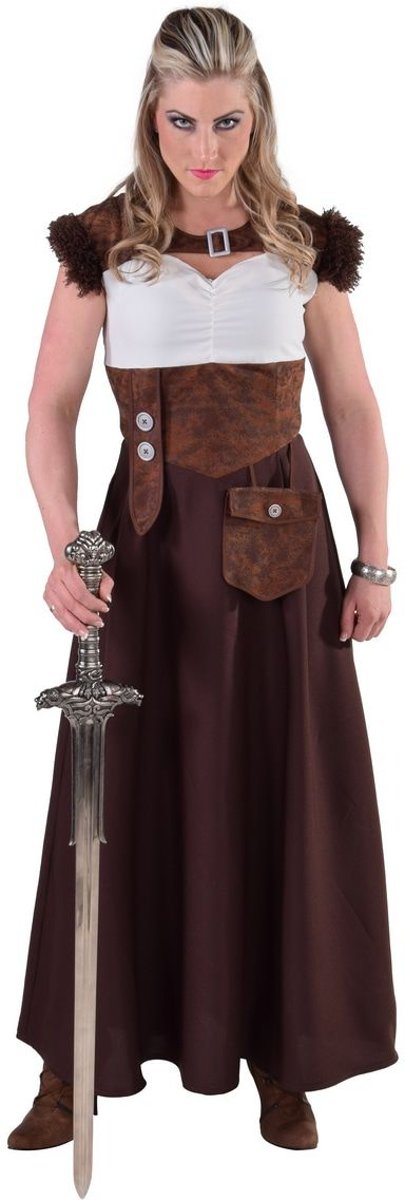 Middeleeuwse & Renaissance Strijders Kostuum | Onoverwinnelijke Thrones Viking | Vrouw | XL | Carnaval kostuum | Verkleedkleding